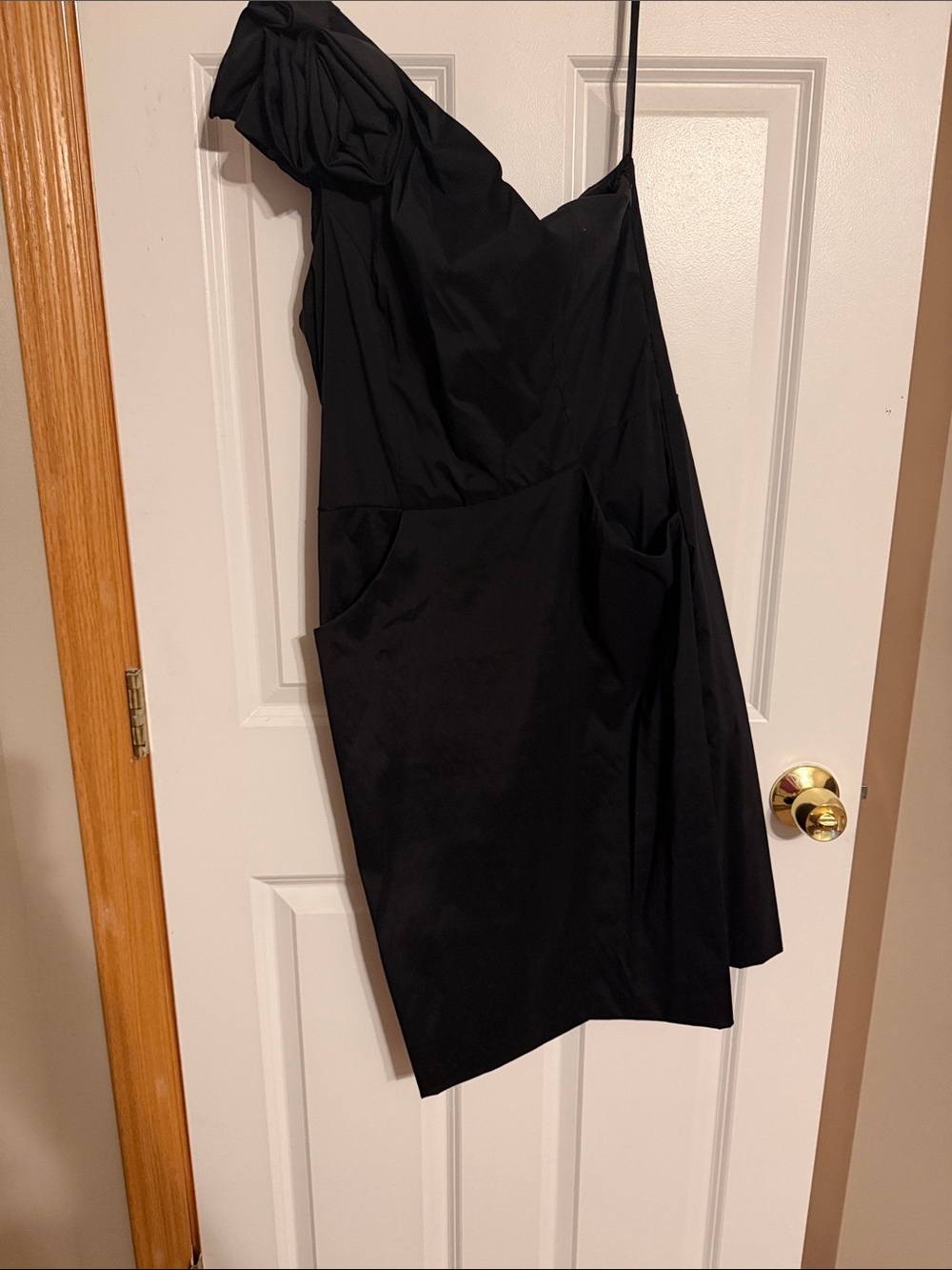 Black One-Shoulder Cocktail Dress